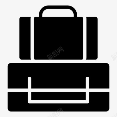 旅行包行李旅游包图标