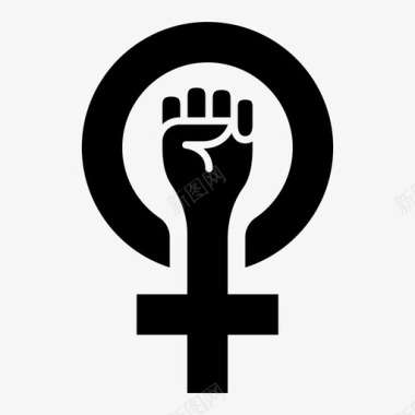 女权主义权力权利图标