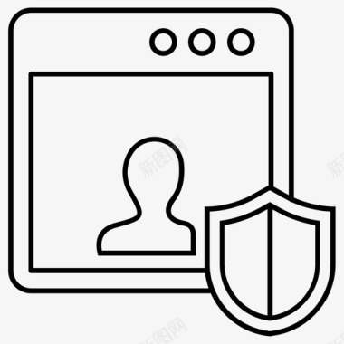 域安全数据安全域隐私图标