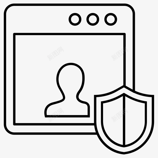 域安全数据安全域隐私svg_新图网 https://ixintu.com 安全 数据 隐私 个人 配置文件 保护