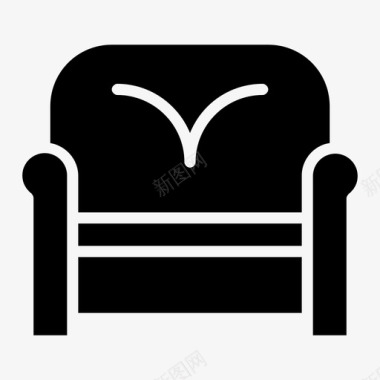 沙发舒适装饰图标