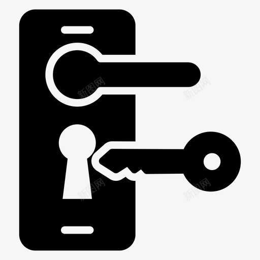 门把手门锁门安全svg_新图网 https://ixintu.com 门把 把手 门锁 锁门 安全 保护 酒店 标志 矢量 矢量图 图标