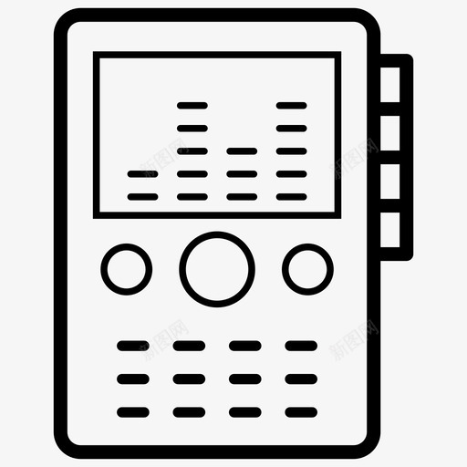 录音机通话录音机小工具svg_新图网 https://ixintu.com 录音机 通话 小工 工具 录音 机行 图标 集合