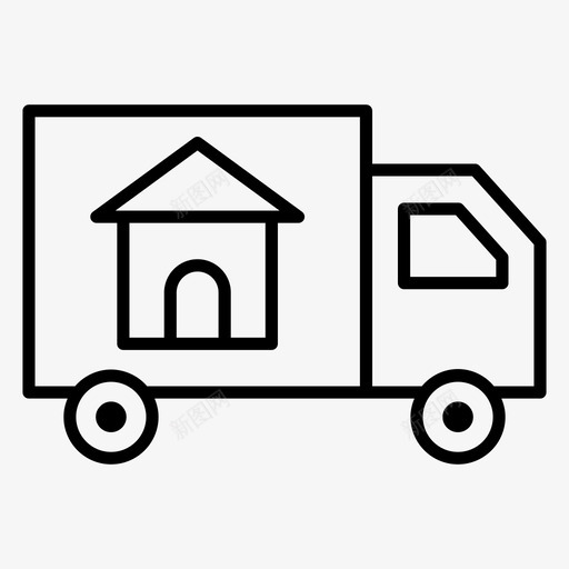 送货上门送货物流送货卡车svg_新图网 https://ixintu.com 送货 送货上门 物流 卡车 货车 一组 路线 矢量 矢量图 图标