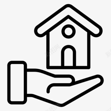 按揭房房屋贷款房地产贷款图标