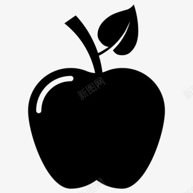 苹果健康食品有机水果图标