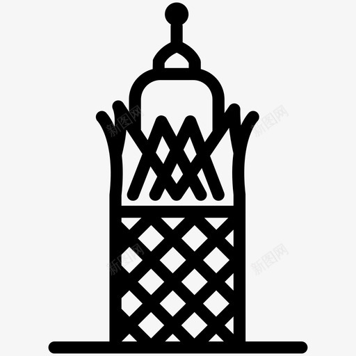 开罗塔建筑埃及svg_新图网 https://ixintu.com 开罗塔 埃及 建筑 地标 符号