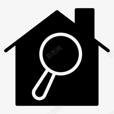 搜索主页房屋选择不动产搜索图标