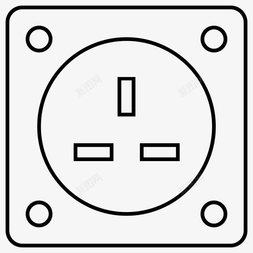 插座连接器电气svg_新图网 https://ixintu.com 插座 连接器 电气 插头 开关