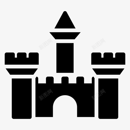 城堡要塞防御工事svg_新图网 https://ixintu.com 要塞 不动产 城堡 防御 工事 建筑 图标