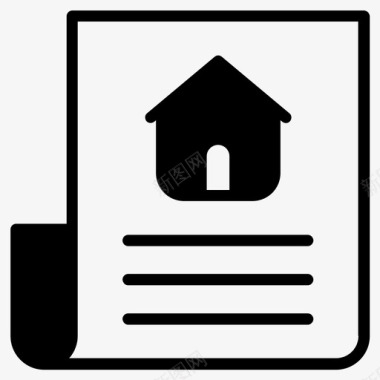 房屋描述房产房屋清单图标
