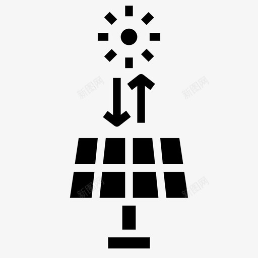 太阳能电池板生态工业svg_新图网 https://ixintu.com 太阳能 电池板 生态 工业 电力 重工业 电力工业 雕文