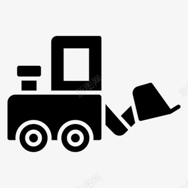 卡车装载机本迪卡车挖掘机图标