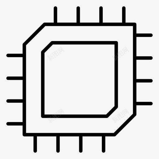 微芯片计算机芯片计算机处理器svg_新图网 https://ixintu.com 芯片 计算机 处理器 微处理器 技术 硬件 矢量 矢量图 图标
