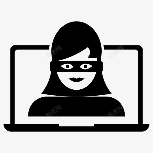 黑客计算机操作员数字窃贼svg_新图网 https://ixintu.com 黑客 计算机 操作员 数字 窃贼 网络 数据