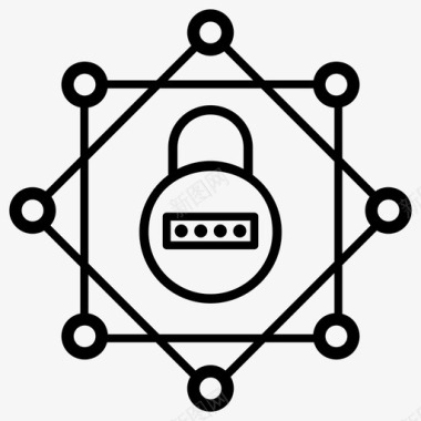 网络保护网络安全互联网安全图标