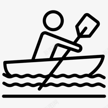 划船皮划艇户外游戏图标