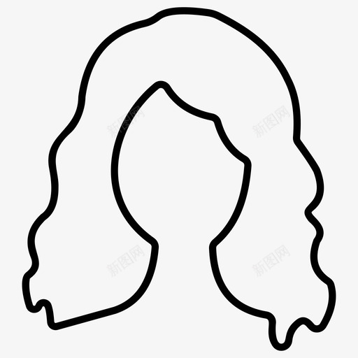 女性发型发型美发svg_新图网 https://ixintu.com 发型 女性 图标 美发 羽毛 剪彩 彩色 轮廓 标线 集合