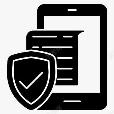 电话文档保护数据保护数据安全图标