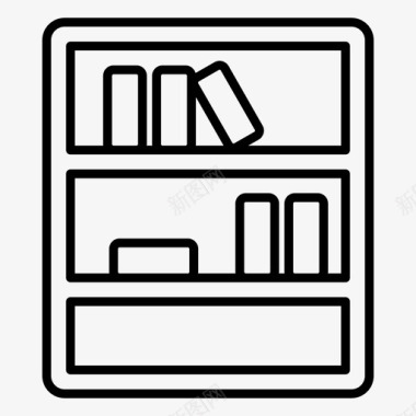 书柜书架衣橱图标