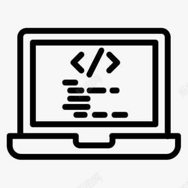 定制编码笔记本电脑开发图标