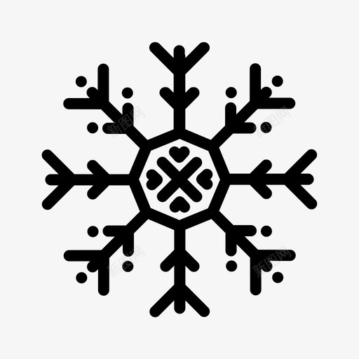 雪花冷冻svg_新图网 https://ixintu.com 雪花 冷冻 冻冰 冬杂行