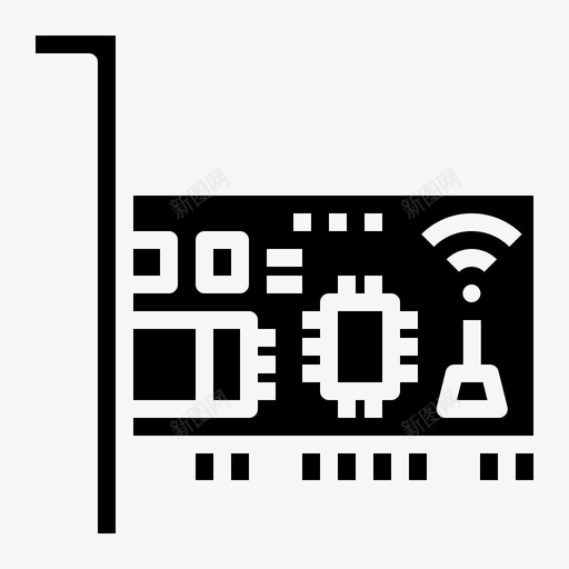 网卡芯片组硬件svg_新图网 https://ixintu.com 网卡 芯片组 硬件 主板 电脑硬件