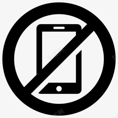 禁止移动限制移动禁止移动电话图标