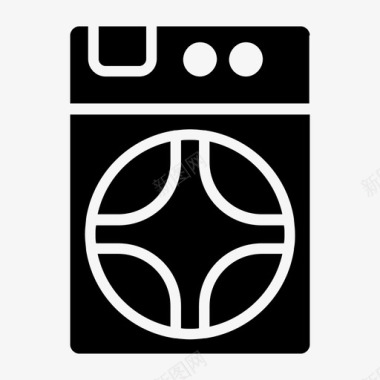 自动洗衣机洗衣机数码电子设备图标