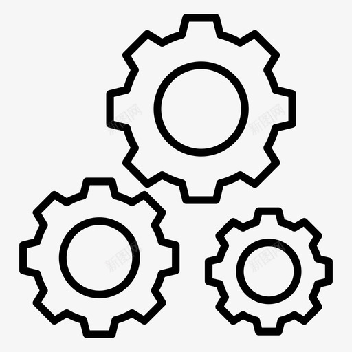 齿轮配置一套建筑工具线矢量图标svg_新图网 https://ixintu.com 齿轮 配置 一套 建筑 建筑工 工具 矢量 矢量图 图标