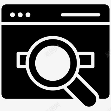 网页搜索搜索引擎优化网页分析图标