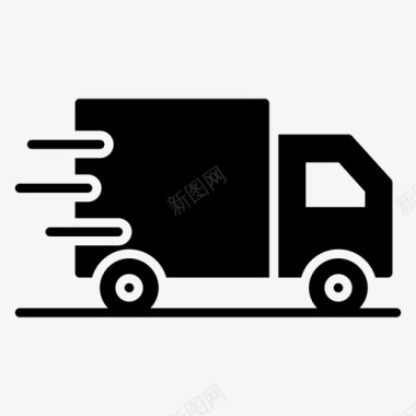 送货车送货服务送货卡车图标