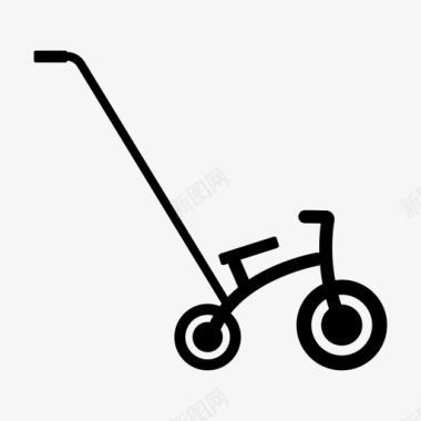 三轮车自行车车辆图标