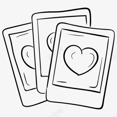 爱情卡纸牌游戏赌徒图标
