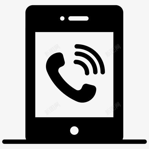 移动呼叫通信传入呼叫svg_新图网 https://ixintu.com 呼叫 移动 通信 传入 电话 接收 客户关系 图示 矢量 矢量图 图标
