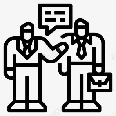 社会技能商业商人图标