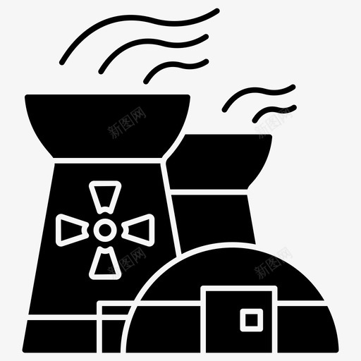 核能冷却塔核塔svg_新图网 https://ixintu.com 核能 冷却塔 核塔 火力发电 生态 环保 标志 标志符 符号 矢量 矢量图