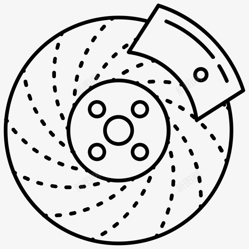 汽车盘式制动器闸瓦制动系统svg_新图网 https://ixintu.com 汽车 盘式 制动器 闸瓦 制动系统 通风 盘刹 车皮