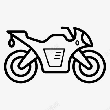 重型自行车摩托车个人自行车图标