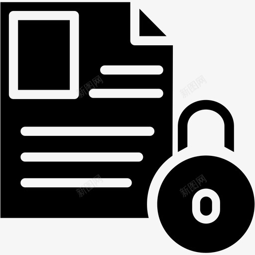 文档锁文件私有svg_新图网 https://ixintu.com 文档 文件 私有 保护 安全