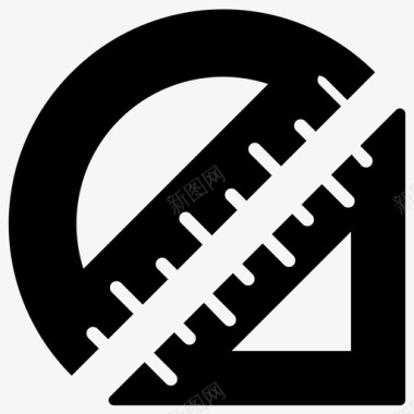 几何几何设备测量尺图标