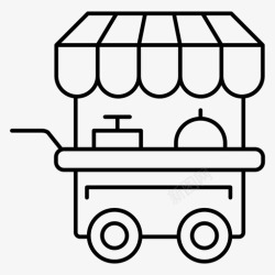 快餐车食品车食品自动售货机快餐车高清图片