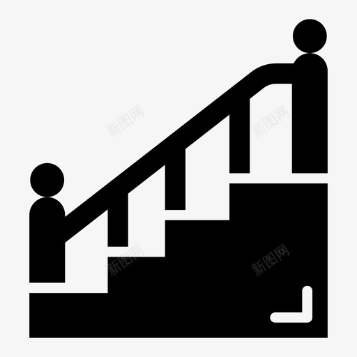 楼梯楼梯井向上楼梯svg_新图网 https://ixintu.com 楼梯 楼梯井 向上 家具 家居装饰 图示 图标
