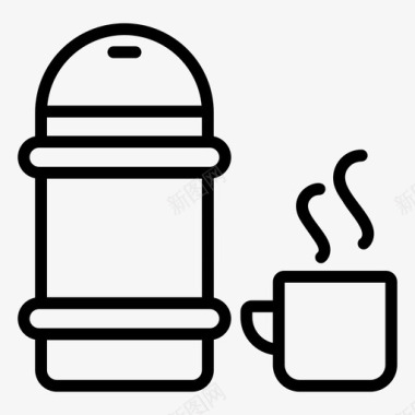 采购产品热水瓶厨房用具茶热水瓶图标