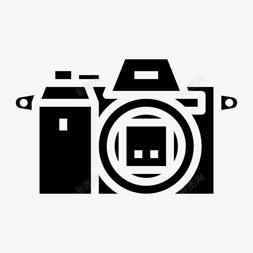 数码相机无镜照片svg_新图网 https://ixintu.com 数码相机 无镜 照片 电脑硬件 实心 图标