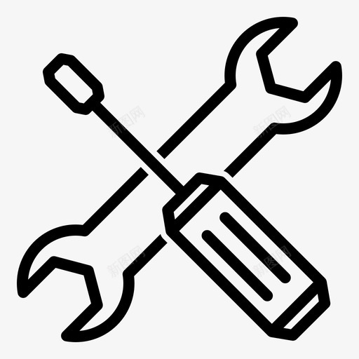 安装修理螺丝刀svg_新图网 https://ixintu.com 安装 修理 螺丝刀 工具