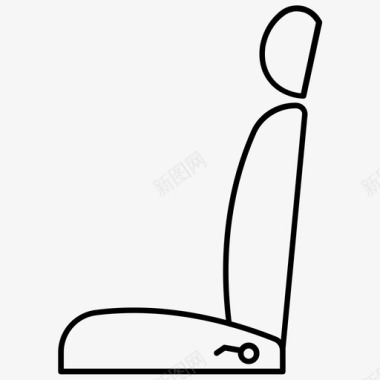 儿童安全座椅汽车座椅舒适座椅图标
