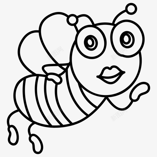 撅嘴蜂动物大黄蜂svg_新图网 https://ixintu.com 撅嘴 卡通 蜜蜂 动物 大黄蜂 无人机 矢量 矢量图 图标