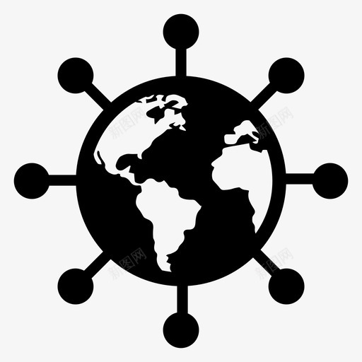 全球网络全球链全球通信svg_新图网 https://ixintu.com 全球 全球网 网络 全球通 通信 国际组织 商业 金融 图标 集合