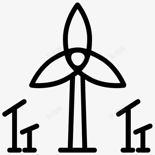 风力涡轮机自动电气svg_新图网 https://ixintu.com 风力 涡轮机 智能 技术 自动 电气 安全